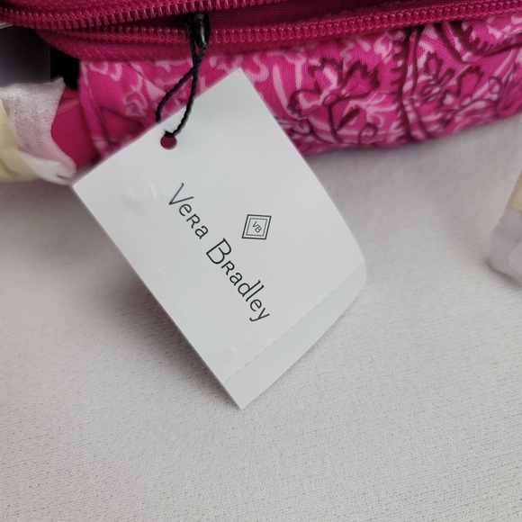 Vera Bradley Turnlock Crossbody Stamped Paisley Faux Leather Trim Purse - Picture 3 of 16